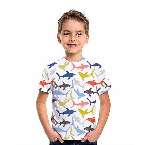 Bambino Da ragazzo maglietta Tee Pop art Animali Squalo Manica corta Girocollo Top bambini Esterno Stampa 3D Sportivo Di tendenza Giornaliero Estate Bianco 2-13 anni
Bambino Da ragazzo maglietta Tee Pop art Animali Squalo Manica corta Girocollo Top bambini Esterno Stampa 3D Sportivo Di tendenza Giornaliero Estate Bianco 2-13 anni