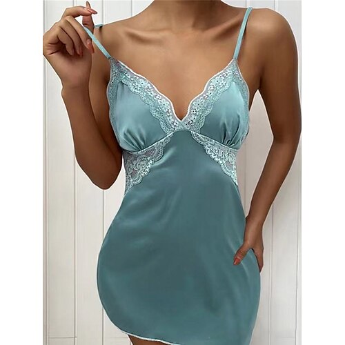 Per donna Lingerie sensuale Camicia da notte Vestiti Colore puro Semplice Informale Morbido Interni Giornaliero Da letto Raso Traspirante cinghie Senza maniche Vestiti Estate Primavera Verde chiaro
Per donna Lingerie sensuale Camicia da notte Vestiti Colore puro Semplice Informale Morbido Interni Giornaliero Da letto Raso Traspirante cinghie Senza maniche Vestiti Estate Primavera Verde chiaro