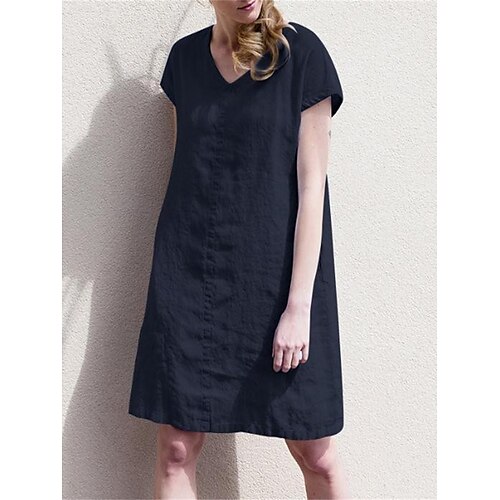 Dame Uformell kjole Skiftkjole Sommerkjole عادي Løstsittende V-hals Mini kjole Aktiv Grunnleggende utendørs Gate Kortermet Løstsittende Brun Grønn Mørkeblå Sommer Vår S M L XL XXL
Dame Uformell kjole Skiftkjole Sommerkjole عادي Løstsittende V-hals Mini kjole Aktiv Grunnleggende utendørs Gate Kortermet Løstsittende Brun Grønn Mørkeblå Sommer Vår S M L XL XXL