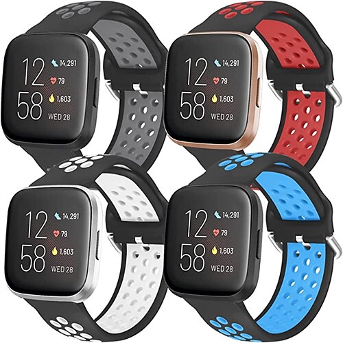 4 pacotes Pulseira de Smartwatch Compatível com Fitbit Versa 2 / Versa Lite / Versa SE / Versa Silicone Relógio inteligente Alça Ajustável Mulheres Homens Antichoque Pulseira Esportiva Substituição
4 pacotes Pulseira de Smartwatch Compatível com Fitbit Versa 2 / Versa Lite / Versa SE / Versa Silicone Relógio inteligente Alça Ajustável Mulheres Homens Antichoque Pulseira Esportiva Substituição