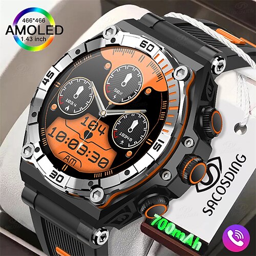 ct18 smart watch herre amoled 1,43 tommer hd skærm bluetooth call sport fitness pulsure 700 mah batteri smartwatch
ct18 smart watch herre amoled 1,43 tommer hd skærm bluetooth call sport fitness pulsure 700 mah batteri smartwatch