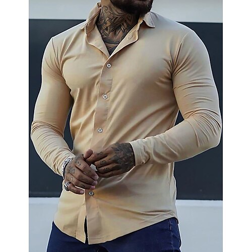 Per uomo Camicia Camicia con bottoni Camicia estiva Maglietta informale Kaki Manica lunga Liscio Bavero Strada Da mare Di base Abbigliamento Di tendenza Comodo
Per uomo Camicia Camicia con bottoni Camicia estiva Maglietta informale Kaki Manica lunga Liscio Bavero Strada Da mare Di base Abbigliamento Di tendenza Comodo