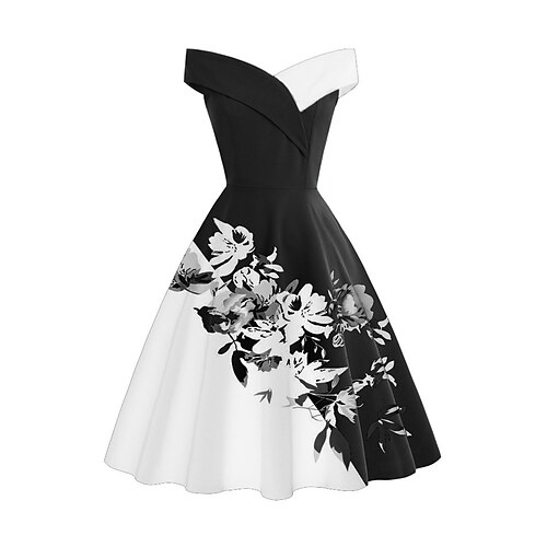 Women's Retro 1950s Vintage Tea Dresses Midi Dress Daily Holiday Print Floral V Neck Short Sleeve Regular Fit Summer Spring 2023 Black S M L XL
Women's Retro 1950s Vintage Tea Dresses Midi Dress Daily Holiday Print Floral V Neck Short Sleeve Regular Fit Summer Spring 2023 Black S M L XL