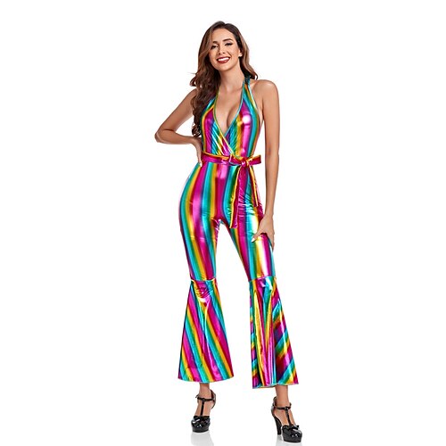 jumpsuit for kvinner 1960-tallet 1970-tallet barbiecore disco regnbue metallisk skinnende latex patent i ett stykke retro vintage klokkebukse cosplay kostyme fest karneval
jumpsuit for kvinner 1960-tallet 1970-tallet barbiecore disco regnbue metallisk skinnende latex patent i ett stykke retro vintage klokkebukse cosplay kostyme fest karneval