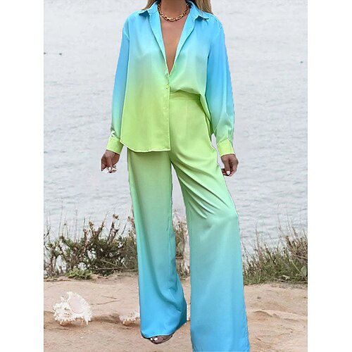Dame Loungewear Sæt Hældning Mode Varm Gade Stævnemøde Lufthavn Polyester Åndbart Knaphul Langærmet Skjorte Bukse Knap Sommer Forår Gul Lyserød
Dame Loungewear Sæt Hældning Mode Varm Gade Stævnemøde Lufthavn Polyester Åndbart Knaphul Langærmet Skjorte Bukse Knap Sommer Forår Gul Lyserød