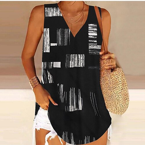 Mulheres Malha Íntima Preto Amarelo Vermelho Floral Geométrica Imprimir Sem Manga Casual Básico Decote V Padrão Tema Flores Geométrico S
Mulheres Malha Íntima Preto Amarelo Vermelho Floral Geométrica Imprimir Sem Manga Casual Básico Decote V Padrão Tema Flores Geométrico S