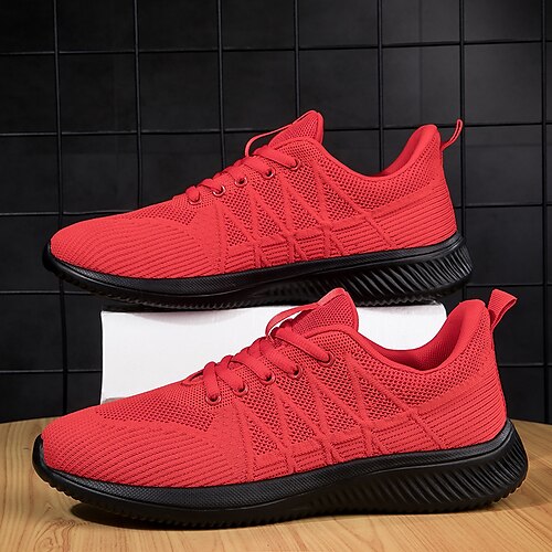 Herren Turnschuhe Sportlicher Look Brautkleider schlicht Sportlich Wanderschuhe Fliegendes Weben Atmungsaktiv Schwarz Armeegrün Rot Herbst
Herren Turnschuhe Sportlicher Look Brautkleider schlicht Sportlich Wanderschuhe Fliegendes Weben Atmungsaktiv Schwarz Armeegrün Rot Herbst