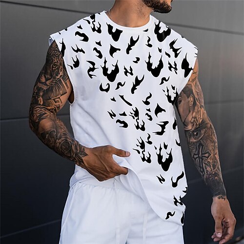 Herre Vest topp Ermeløs T-skjorte for menn Grafisk Abstrakt Crew-hals Klær 3D-utskrift Daglig Sport Ermeløs Trykt mønster Mote Designer Muskel
Herre Vest topp Ermeløs T-skjorte for menn Grafisk Abstrakt Crew-hals Klær 3D-utskrift Daglig Sport Ermeløs Trykt mønster Mote Designer Muskel