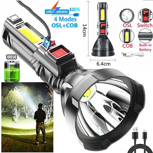 cob fakkel led lommelygte lys genopladelig nøglering mini lommelygter 4 lystilstande udendørs bærbar lommelygte
cob fakkel led lommelygte lys genopladelig nøglering mini lommelygter 4 lystilstande udendørs bærbar lommelygte