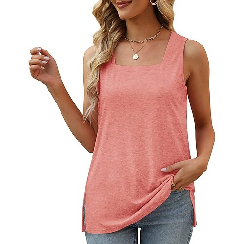 Per donna Canotte Nero Bianco Rosa Liscio Senza maniche Giornaliero Fine settimana Essenziale Squadrata Standard S
Per donna Canotte Nero Bianco Rosa Liscio Senza maniche Giornaliero Fine settimana Essenziale Squadrata Standard S