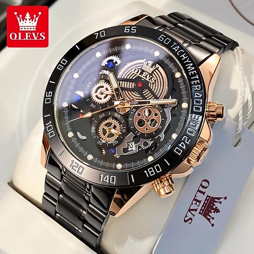OLEVS Da uomo Orologio al quarzo All'aperto Sportivo Di tendenza Orologio da polso Costumi scheletro Luminoso Calendario Cronografo Cinturino in acciaio inossidabile Guarda
OLEVS Da uomo Orologio al quarzo All'aperto Sportivo Di tendenza Orologio da polso Costumi scheletro Luminoso Calendario Cronografo Cinturino in acciaio inossidabile Guarda