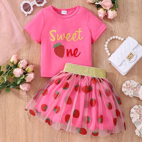 2 pezzi Bambino (1-4 anni) Da ragazza Alfabetico Retato Gonna e camicia Impostato Manica corta Giornaliero Esterno 3-7 anni Estate Rosa
2 pezzi Bambino (1-4 anni) Da ragazza Alfabetico Retato Gonna e camicia Impostato Manica corta Giornaliero Esterno 3-7 anni Estate Rosa