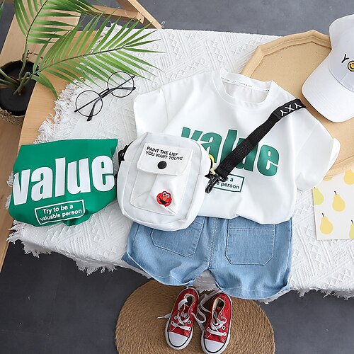 2 pezzi Bambino (1-4 anni) Da ragazzo T-shirt e pantaloncini Vestito Alfabetico Manica corta Impostare Esterno Di tendenza Giornaliero Estate Primavera 3-7 anni Bianco Verde
2 pezzi Bambino (1-4 anni) Da ragazzo T-shirt e pantaloncini Vestito Alfabetico Manica corta Impostare Esterno Di tendenza Giornaliero Estate Primavera 3-7 anni Bianco Verde
