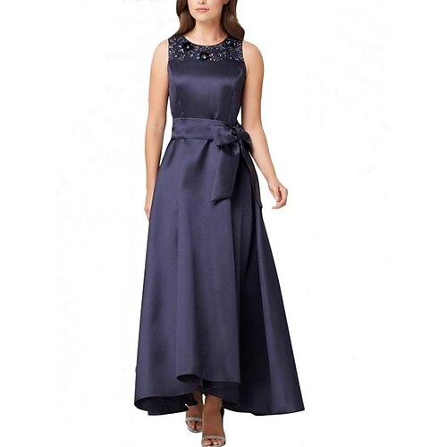 A-linje Kjole til brudens mor Formell Fest Elegant Øsehals Ankellengde Imitert silke Ermeløs med Sløyfe(r) Appliqué 2023
A-linje Kjole til brudens mor Formell Fest Elegant Øsehals Ankellengde Imitert silke Ermeløs med Sløyfe(r) Appliqué 2023