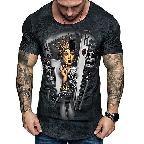 Per uomo maglietta Pop art Carte francesi Girocollo Abbigliamento Stampa 3D Esterno Giornaliero Manica corta Stampa Di tendenza Originale Vintage
Per uomo maglietta Pop art Carte francesi Girocollo Abbigliamento Stampa 3D Esterno Giornaliero Manica corta Stampa Di tendenza Originale Vintage