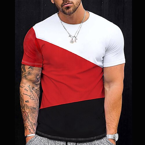 Per uomo maglietta Color Block Girocollo Da mare Per uscire Maniche corte Abbigliamento Di tendenza Essenziale Informale
Per uomo maglietta Color Block Girocollo Da mare Per uscire Maniche corte Abbigliamento Di tendenza Essenziale Informale