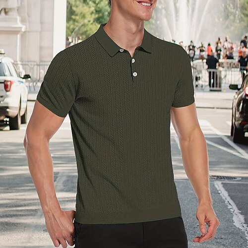 Herre Sport Polo POLO T-skjorte Avslappet Ferie Knaphul Kortermet Mote Grunnleggende عادي Knapp Sommer Normal Dyp Grønn Svart Brun Sport Polo
Herre Sport Polo POLO T-skjorte Avslappet Ferie Knaphul Kortermet Mote Grunnleggende عادي Knapp Sommer Normal Dyp Grønn Svart Brun Sport Polo
