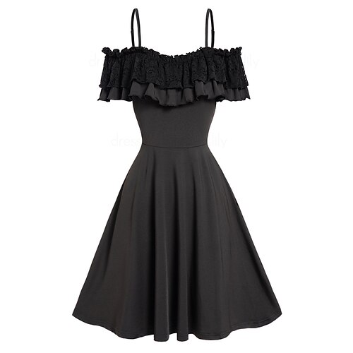 kvinners retro 1950-talls vintagekjole minikjole daglig date blonder volang vanlig spaghettistropp kortermet normal passform sommer våren 2023 svart s m l xl forhåndssalg
kvinners retro 1950-talls vintagekjole minikjole daglig date blonder volang vanlig spaghettistropp kortermet normal passform sommer våren 2023 svart s m l xl forhåndssalg