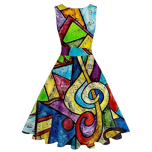 Dame Retro Rød 1950-tallet Vintage kjole Midikjole Daglig Stevnemøte Rynket Trykt mønster Note Crew-hals Ermeløs Tynn Sommer Vår 2023 Gul Lilla S M L XL
Dame Retro Rød 1950-tallet Vintage kjole Midikjole Daglig Stevnemøte Rynket Trykt mønster Note Crew-hals Ermeløs Tynn Sommer Vår 2023 Gul Lilla S M L XL