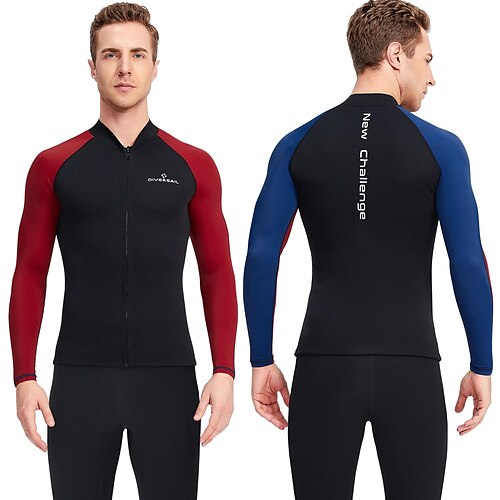 dykke&seil herre hel våtdrakt 1,5 mm scr neopren topp uv solbeskyttelse høy elastisitet mikroelastisk langermet glidelås foran - dykking surfing snorkling vannsport patchwork sommer vår
dykke&seil herre hel våtdrakt 1,5 mm scr neopren topp uv solbeskyttelse høy elastisitet mikroelastisk langermet glidelås foran - dykking surfing snorkling vannsport patchwork sommer vår