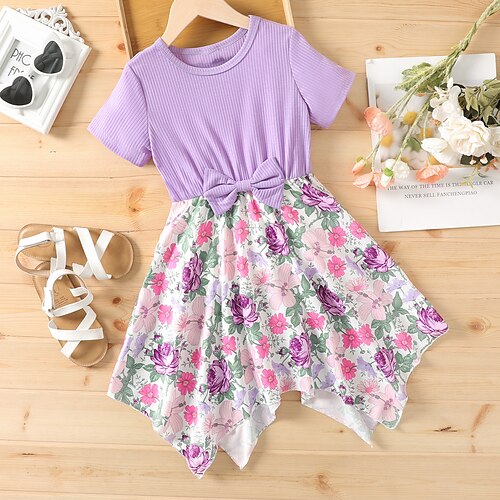 Bambino Da ragazza Vestito floreale Floreale vestito a flori Vestito Informale Increspato Girocollo Manica corta Giornaliero Vestito 7-13 anni Estate Viola
Bambino Da ragazza Vestito floreale Floreale vestito a flori Vestito Informale Increspato Girocollo Manica corta Giornaliero Vestito 7-13 anni Estate Viola