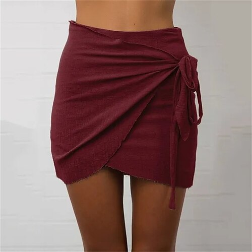 Mujer Falda Mini Poliéster Negro Blanco Rosa Vino Faldas Casual Vacaciones Playa S M L
Mujer Falda Mini Poliéster Negro Blanco Rosa Vino Faldas Casual Vacaciones Playa S M L