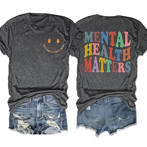T shirt Tee Femme Noir Blanche Rose Claire Lettre Imprimer Manche Courte du quotidien Fin de semaine basique Col Rond Normal Standard Peinture S
T shirt Tee Femme Noir Blanche Rose Claire Lettre Imprimer Manche Courte du quotidien Fin de semaine basique Col Rond Normal Standard Peinture S