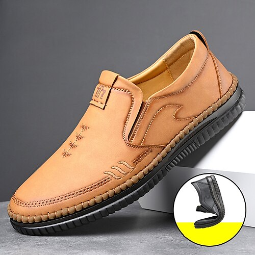 Hombre Zapatos de taco bajo y Slip-On Zapatos Confort mocasines de conducción Mocasines de cuero Casual Exterior Diario Zapatos de Paseo Cuero Transpirable Negro Blanco Color Caquí Verano
Hombre Zapatos de taco bajo y Slip-On Zapatos Confort mocasines de conducción Mocasines de cuero Casual Exterior Diario Zapatos de Paseo Cuero Transpirable Negro Blanco Color Caquí Verano