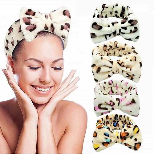 blød koral fleece vask hovedbøjle leopard print søde elastiske ansigtshår bånd sløjfe sløjfe makeup bruse pandebånd
blød koral fleece vask hovedbøjle leopard print søde elastiske ansigtshår bånd sløjfe sløjfe makeup bruse pandebånd