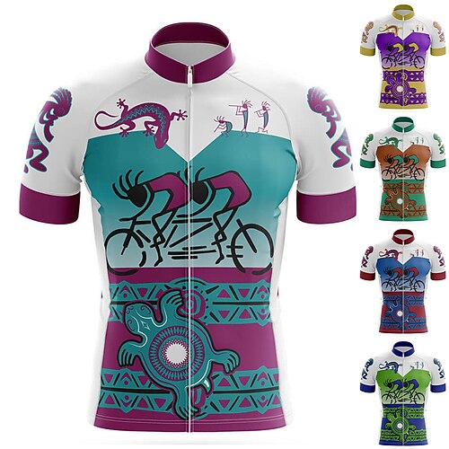 21Grams Per uomo Maglia da ciclismo Manica corta Bicicletta Superiore con 3 tasche posteriori Ciclismo da montagna Cicismo su strada Traspirante Traspirazione umidità Asciugatura rapida Strisce
21Grams Per uomo Maglia da ciclismo Manica corta Bicicletta Superiore con 3 tasche posteriori Ciclismo da montagna Cicismo su strada Traspirante Traspirazione umidità Asciugatura rapida Strisce