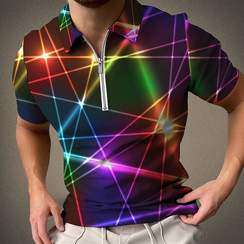 Herre Zip Polo Vaffel poloshirt POLO Trøje Golftrøje Grafiske tryk Geometri Lys Aftæpning Rød Blå Lilla Grøn udendørs Gade Kort Ærme Lynlås Trykt mønster Tøj Mode Designer Afslappet Åndbart
Herre Zip Polo Vaffel poloshirt POLO Trøje Golftrøje Grafiske tryk Geometri Lys Aftæpning Rød Blå Lilla Grøn udendørs Gade Kort Ærme Lynlås Trykt mønster Tøj Mode Designer Afslappet Åndbart