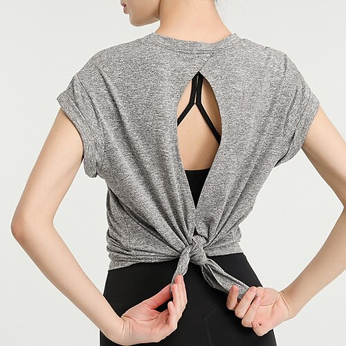 Per donna Camicia da allenamento T-shirt da corsa Scollatura posteriore Manica corta Superiore Sportivo Athleisure Elastene Traspirante Morbido Asciugatura rapida Palestra Yoga Corsa abbigliamento
Per donna Camicia da allenamento T-shirt da corsa Scollatura posteriore Manica corta Superiore Sportivo Athleisure Elastene Traspirante Morbido Asciugatura rapida Palestra Yoga Corsa abbigliamento