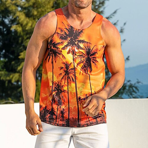 Herre Vest Top Racerback tanktoppe Ærmeløs T-shirt til mænd Grafisk Kokos palme V-hals Tøj 3D-udskrivning Daglig Sport Uden ærmer Trykt mønster Mode Designer Muskel
Herre Vest Top Racerback tanktoppe Ærmeløs T-shirt til mænd Grafisk Kokos palme V-hals Tøj 3D-udskrivning Daglig Sport Uden ærmer Trykt mønster Mode Designer Muskel