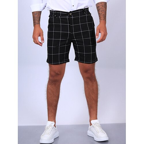 Men's Shorts Chino Shorts Bermuda shorts Pocket Plaid Comfort Breathable Business Daily Cotton Blend Fashion Casual Black Grey
Men's Shorts Chino Shorts Bermuda shorts Pocket Plaid Comfort Breathable Business Daily Cotton Blend Fashion Casual Black Grey