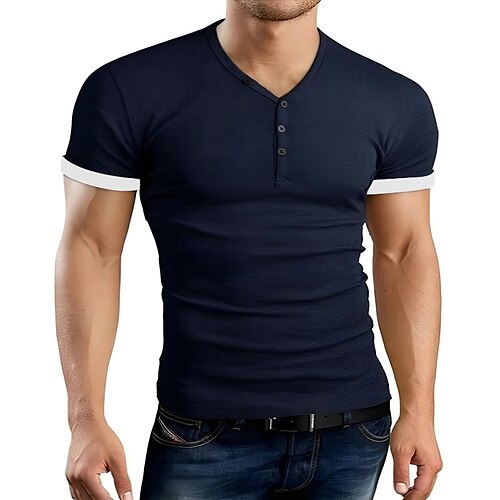 Herre T skjorte Henly-skjorte Kul skjorte عادي Henley Gate Feriereise Kort Erme Klær Designer Grunnleggende Moderne Moderne
Herre T skjorte Henly-skjorte Kul skjorte عادي Henley Gate Feriereise Kort Erme Klær Designer Grunnleggende Moderne Moderne