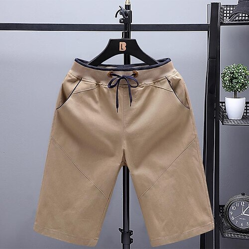 Herre 3/4 ben Bermudashorts Strandshorts Lomme Rett ben Ensfarget Pustende Fukttransport Knelengde Hjem Avslappet Fritid Rett Mørk kaki Svart Uelastisk
Herre 3/4 ben Bermudashorts Strandshorts Lomme Rett ben Ensfarget Pustende Fukttransport Knelengde Hjem Avslappet Fritid Rett Mørk kaki Svart Uelastisk