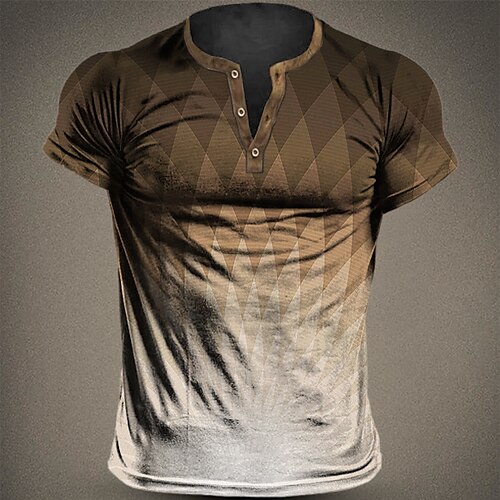 Per uomo Camicia Henley Pop art Fantasia geometrica Henley Abbigliamento Stampa 3D Esterno Giornaliero Manica corta Bottone giù Stampa Di tendenza Originale Comodo
Per uomo Camicia Henley Pop art Fantasia geometrica Henley Abbigliamento Stampa 3D Esterno Giornaliero Manica corta Bottone giù Stampa Di tendenza Originale Comodo