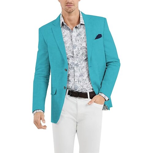 Herre Mote Fritid Blazer i lin Normal Skreddersydd Ensfarget Single Breasted To-knapper Militærgrønn grå blå Svart Hvit Elfenben Sølv Rosa Rød Burgunder Kongeblå 2023
Herre Mote Fritid Blazer i lin Normal Skreddersydd Ensfarget Single Breasted To-knapper Militærgrønn grå blå Svart Hvit Elfenben Sølv Rosa Rød Burgunder Kongeblå 2023