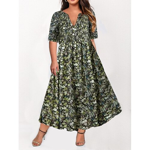 Dame Store størrelser Uformell kjole Floral kjole Blomstret Lang kjole Maxikjole Halvlange ermer Lomme Trykt mønster V-hals Mote Daglig Lilla Brun Sommer Vår L XL XXL 3XL
Dame Store størrelser Uformell kjole Floral kjole Blomstret Lang kjole Maxikjole Halvlange ermer Lomme Trykt mønster V-hals Mote Daglig Lilla Brun Sommer Vår L XL XXL 3XL