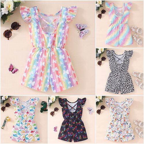 Barn Jente Kjeledress og jumpsuit Leopard Mote utendørs 3-7 år Sommer Flerfarget Svart Hvit
Barn Jente Kjeledress og jumpsuit Leopard Mote utendørs 3-7 år Sommer Flerfarget Svart Hvit