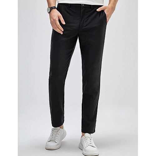 Per uomo Pantaloni Chino Pantaloni chino Tasche Liscio Comfort Traspirante Attività commerciale Giornaliero Misto cotone Informale Nero
Per uomo Pantaloni Chino Pantaloni chino Tasche Liscio Comfort Traspirante Attività commerciale Giornaliero Misto cotone Informale Nero