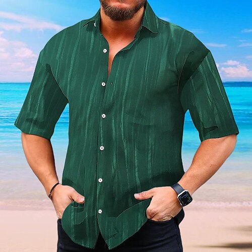 Per uomo Camicia Camicia con bottoni Camicia estiva Maglietta informale Verde Manica corta Strisce Bavero Giornaliero Da mare Abbigliamento Di tendenza Originale Informale
Per uomo Camicia Camicia con bottoni Camicia estiva Maglietta informale Verde Manica corta Strisce Bavero Giornaliero Da mare Abbigliamento Di tendenza Originale Informale
