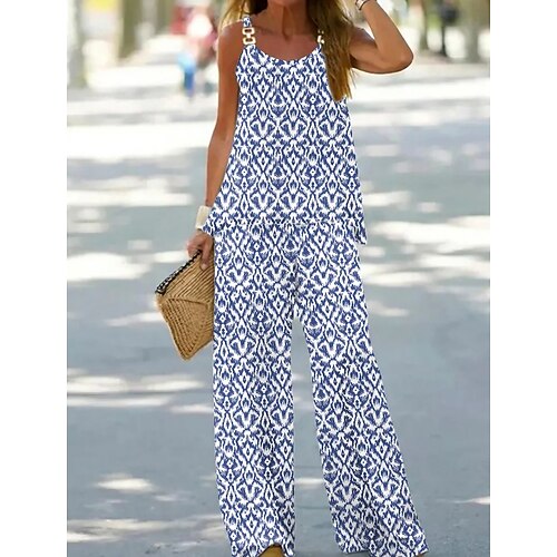 Women's Tank Top Pants Sets Pants Trousers Streetwear Pink Blue Casual Daily Graphic Print U Neck S M L XL 2XL
Women's Tank Top Pants Sets Pants Trousers Streetwear Pink Blue Casual Daily Graphic Print U Neck S M L XL 2XL