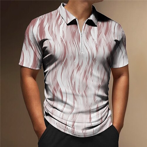 Per uomo Polo con zip POLO Camicia da golf Golf Stampe astratte Collo ripiegabile Rosso Grigio Esterno Strada Maniche corte Cerniera Stampa Abbigliamento Di tendenza Originale Informale Traspirante
Per uomo Polo con zip POLO Camicia da golf Golf Stampe astratte Collo ripiegabile Rosso Grigio Esterno Strada Maniche corte Cerniera Stampa Abbigliamento Di tendenza Originale Informale Traspirante