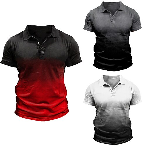 Herre Sport Polo POLO Trøje Afslappet Ferie Knaphul Kortærmet Mode Basale Hældning Knap Sommer Regulær Vin Hvid Grå Sport Polo
Herre Sport Polo POLO Trøje Afslappet Ferie Knaphul Kortærmet Mode Basale Hældning Knap Sommer Regulær Vin Hvid Grå Sport Polo