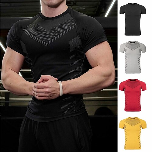 Per uomo Camicia da allenamento T-shirt da corsa Manica corta Maglietta Sportivo Athleisure Traspirante Traspirazione umidità Morbido Fitness Allenamento in palestra Corsa abbigliamento sportivo
Per uomo Camicia da allenamento T-shirt da corsa Manica corta Maglietta Sportivo Athleisure Traspirante Traspirazione umidità Morbido Fitness Allenamento in palestra Corsa abbigliamento sportivo