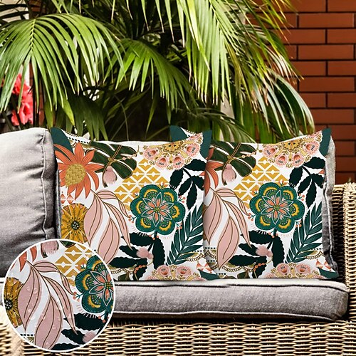 Outdoor Waterproof Pillow Cover 1pc Floral for Patio Garden Sofa Couch Livingroom
Outdoor Waterproof Pillow Cover 1pc Floral for Patio Garden Sofa Couch Livingroom