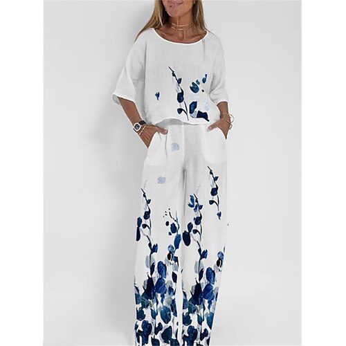 Dame lounge Sett Blomsternål i krystall Mote Fritid Komfort Gate Daglig Stevnemøte Polyester Pustende Crew-hals Halvlange ermer T skjorte Bukse Lomme Sommer Vår Hvit Rosa
Dame lounge Sett Blomsternål i krystall Mote Fritid Komfort Gate Daglig Stevnemøte Polyester Pustende Crew-hals Halvlange ermer T skjorte Bukse Lomme Sommer Vår Hvit Rosa