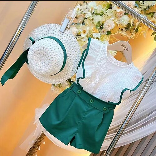 2 pezzi Bambino (1-4 anni) Da ragazza Tinta unica Set canotta e pantaloncini Impostato Senza maniche Attivo Informale 3-7 anni Estate Rosa Verde
2 pezzi Bambino (1-4 anni) Da ragazza Tinta unica Set canotta e pantaloncini Impostato Senza maniche Attivo Informale 3-7 anni Estate Rosa Verde