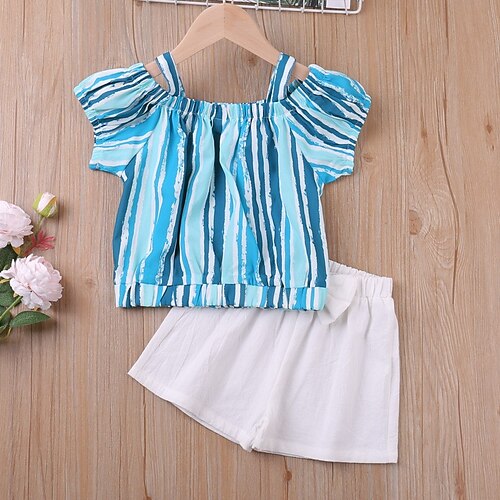 2 Dele Baby Pige Jul Geometrisk Bind knude Shortsdragt Sæt Kortærmet Aktiv Skole 3-7 år Sommer militærgrøn
2 Dele Baby Pige Jul Geometrisk Bind knude Shortsdragt Sæt Kortærmet Aktiv Skole 3-7 år Sommer militærgrøn